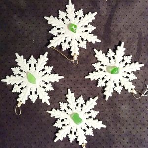 For snowflake sea glass ornaments